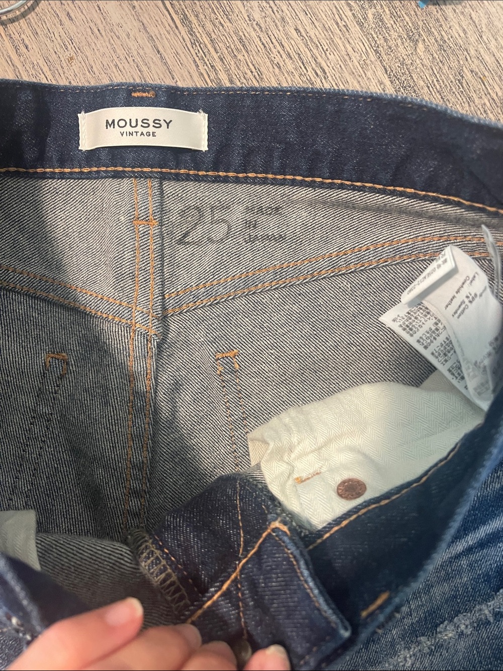 Moussy Vintage Distressed Howa Skinny Jeans Size 25 - Picture 6 of 8